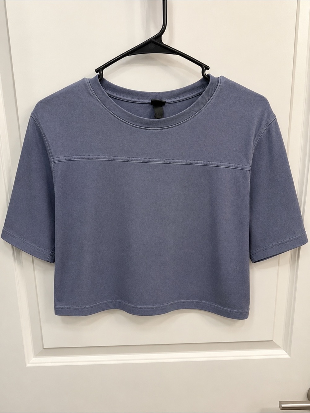 wild fable Cropped Crewneck Tee in Dusty Blue